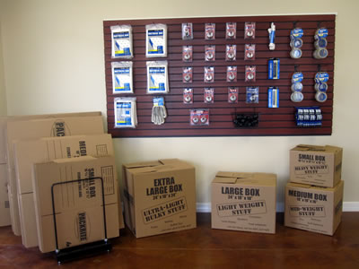Storage boxes and packing accessories